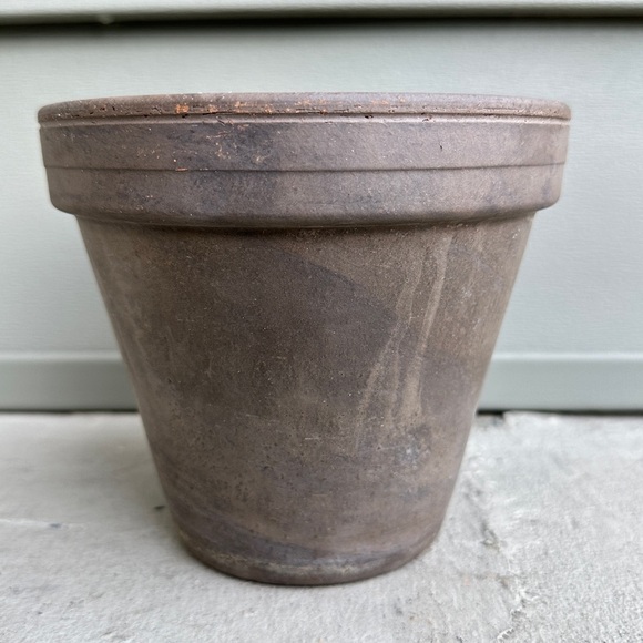 Dark Basalt Clay Standard Flower Pot Planter - Picture 7 of 14